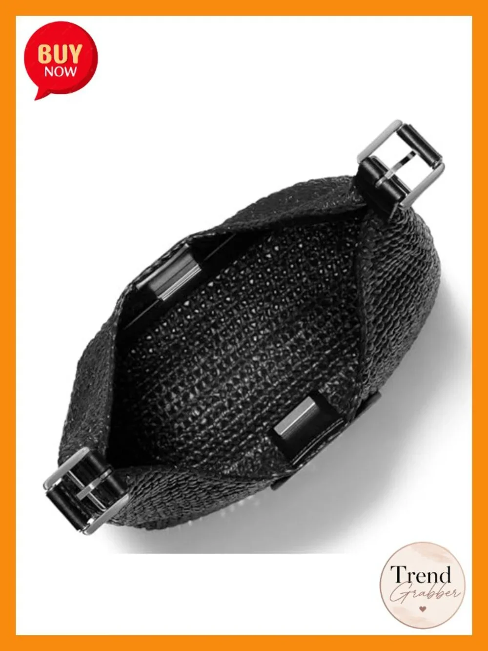 Crocheted Hobo Shoulder Bag with Adjustable Strap